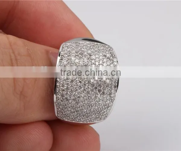 Custom Design Accepting Silver Love Ring Four Finger Ring photo-2