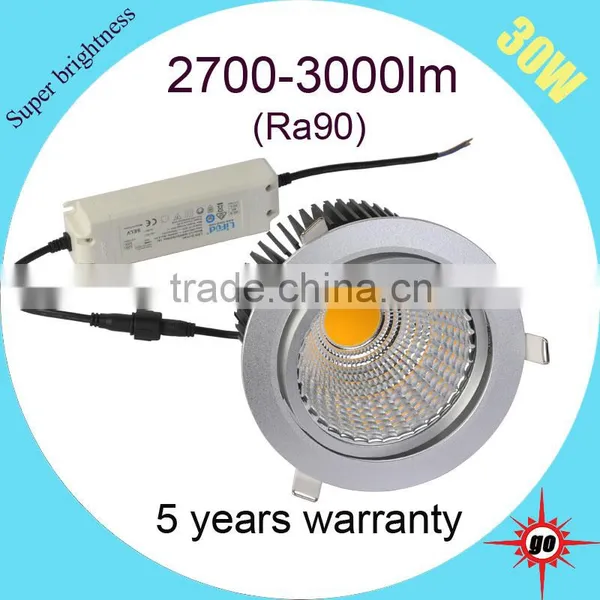 2-way Rotatable 6 Inch Led Lighting 30w Cob Led Downlight photo-4