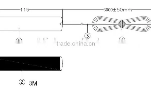 3G GSM Quad Band Omni-directional Blade Antenna photo-2