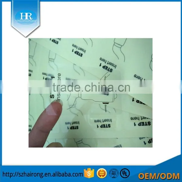 Wholesale Custom Waterproof Printing Blue Black Red 3 Color Self Adhesive Transparent Sticker photo-3