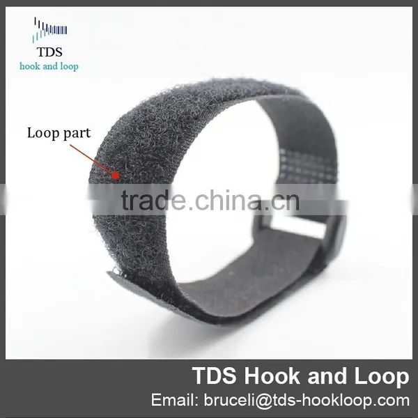 Adjustable Custom Logo Hook and Loop Fastening Buckle Strap photo-4