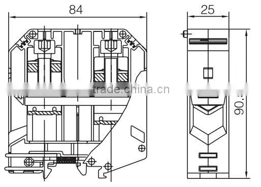 SEK-95 Large Current Din Rail Terminal Connector photo-6