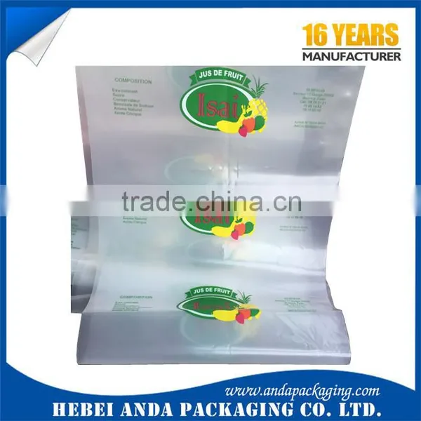 Mlik White PE Roll Film for Juice Packaging/ Plastic Juice Bag 200ml Juice Pouch photo-6