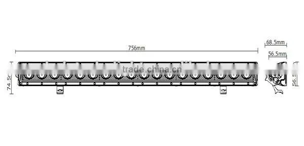 30 Inch 90w LED Light Bar Off Road LED Driving Light Bar 4X4 LED Work Light Bar photo-4