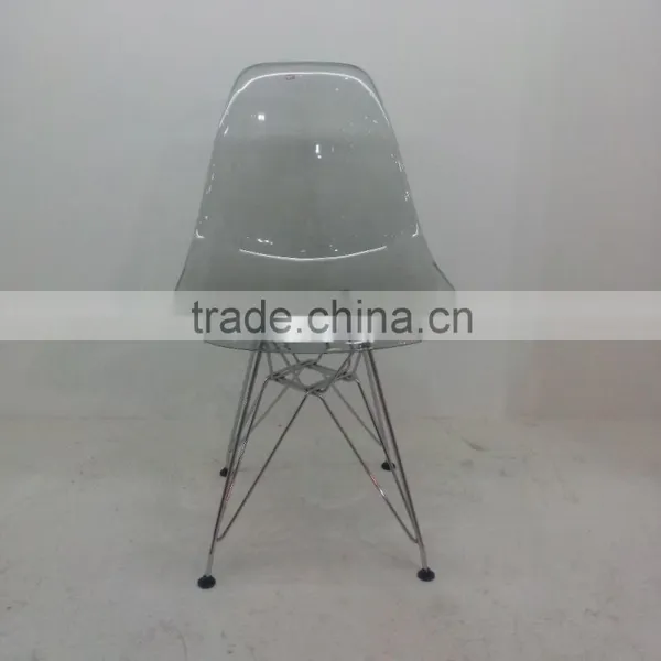 Wholesale PC Plastic Chair With Steel Legs Plastic Chair for Sale HYX-601A photo-3