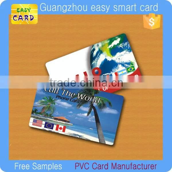 plastic china one phone card/ scratch off prepaid calling card