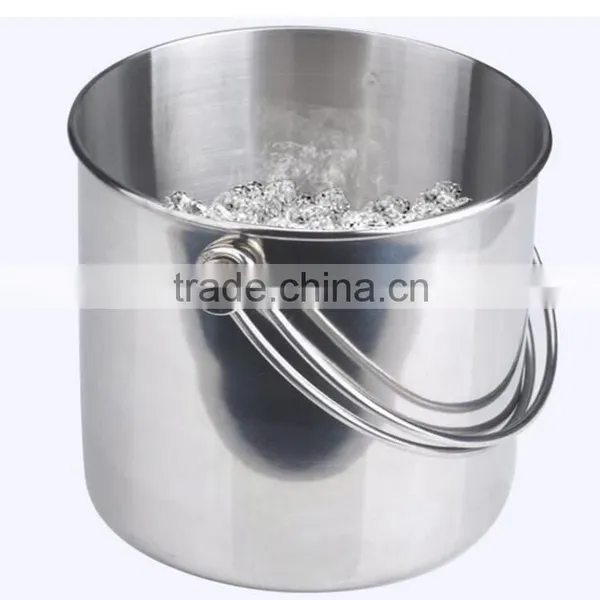 Fixed Handle Round Galvanized Metal Ice Cooler Beer Bucket photo-5
