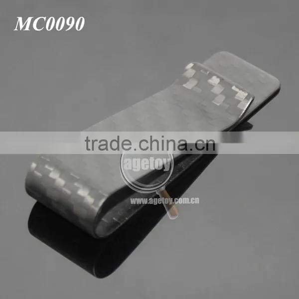 Box Packing High-grade Aristocratic Family 100% Real Matt Color Carbon Fiber Money Clip Wallet photo-3