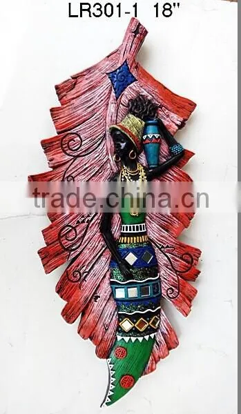 Wholesale Polyresin Leaf Shape Wall Hanging photo-2