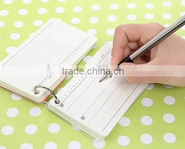 Loose Leaf Address Book ,hardcover Sketchbook With Key Circle , Memory Card for School photo-5