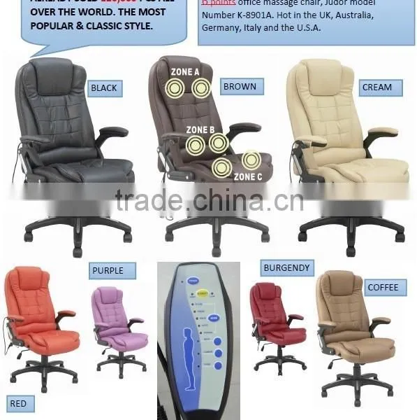 Wireless Remote Modern Office Massage Chair With 6 Points Popular in UK Europe Quality Choice photo-2