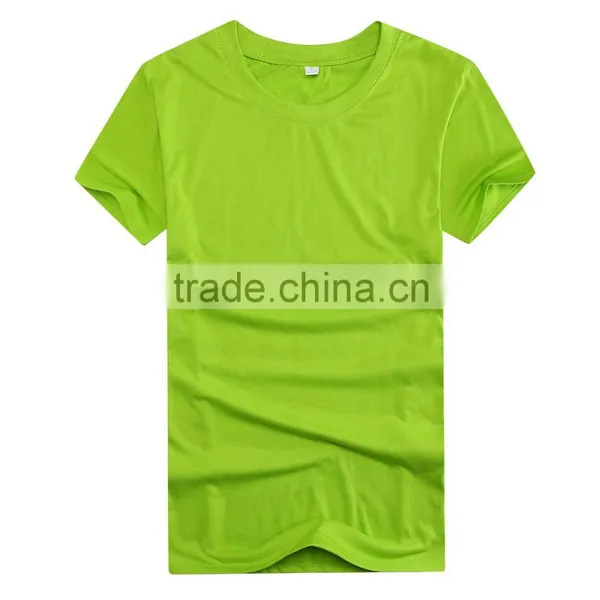 2016 Guangzhou LuoQi 160g Polyester Cotton O-neck Short Sleeve Print Cheap Promotion Custom Blank t Shirt photo-4