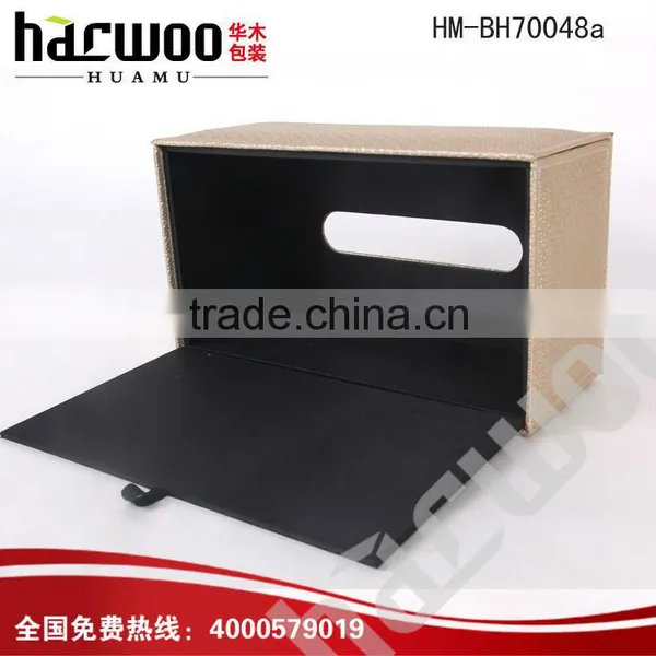 Custom Top Grade Black Square Acrylic Tissue Box for Hotel Promotional photo-5
