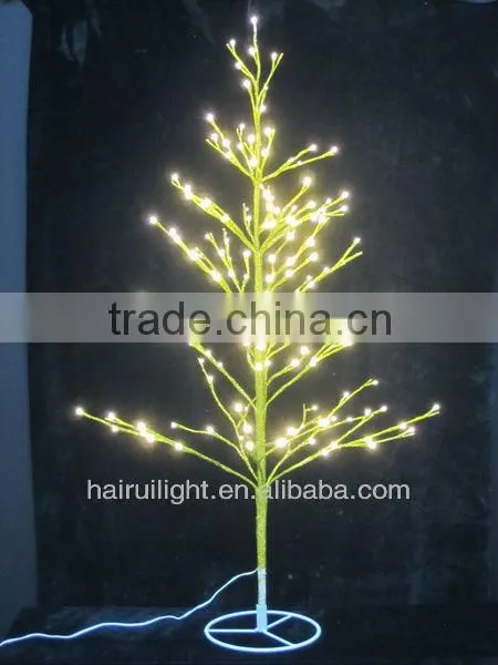 X'mas Tree Lights w Gold Glitter