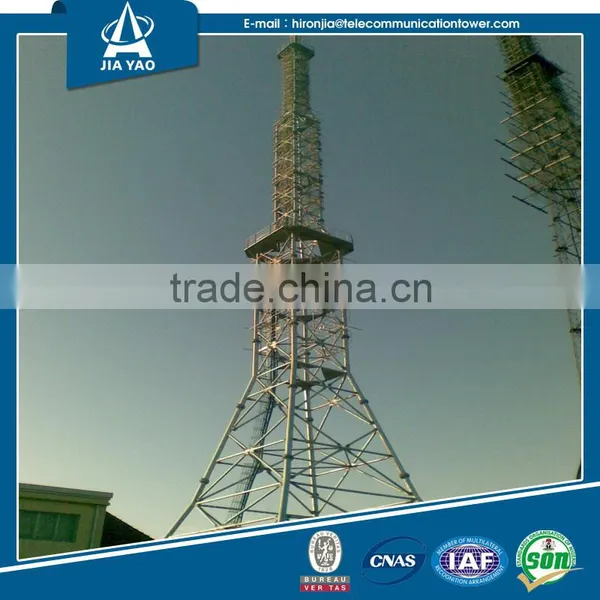 Nice Anti-corrossion 4-leg Tubular Microwave Antenna Tower photo-3
