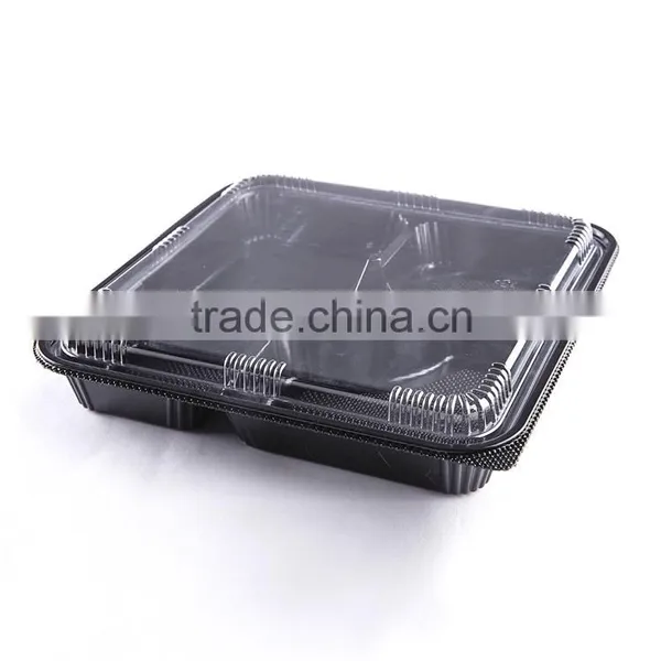 KW3-1103 Disposable Freezer Microwave Fast Food Lunch Box Container (264*264*48mm) photo-2