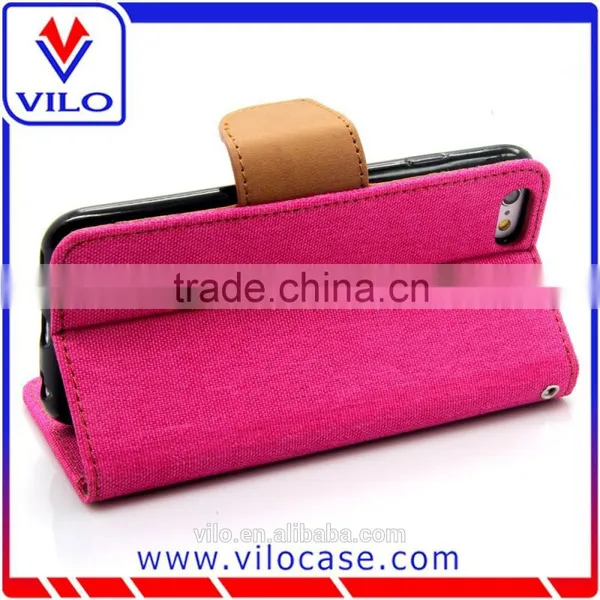 Couple Color Leather Wallet Case With Stand for IPhone 6s photo-5