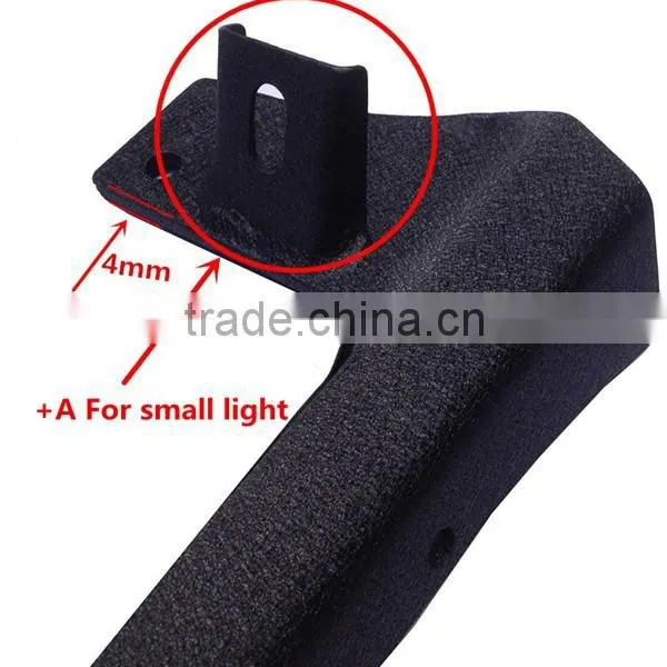 Jeep JK 2007-2014 Steel Windshield Mounting Brackets for 50" or 52" Led Light Bar photo-3