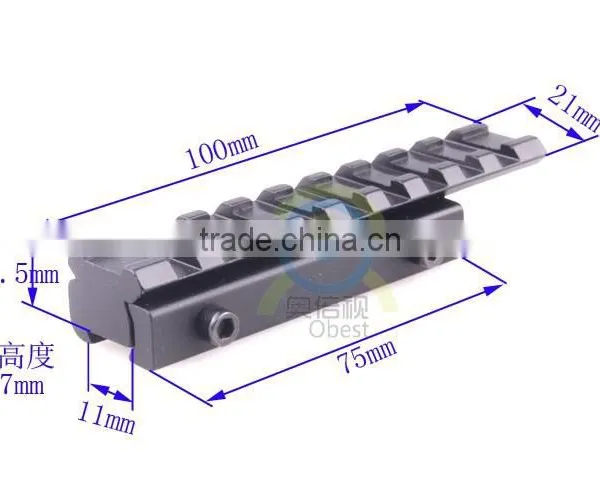 New Dovetail Weaver Picatinny Rail Adapter 11mm to 20mm Tactical Scope Extend Mount photo-4