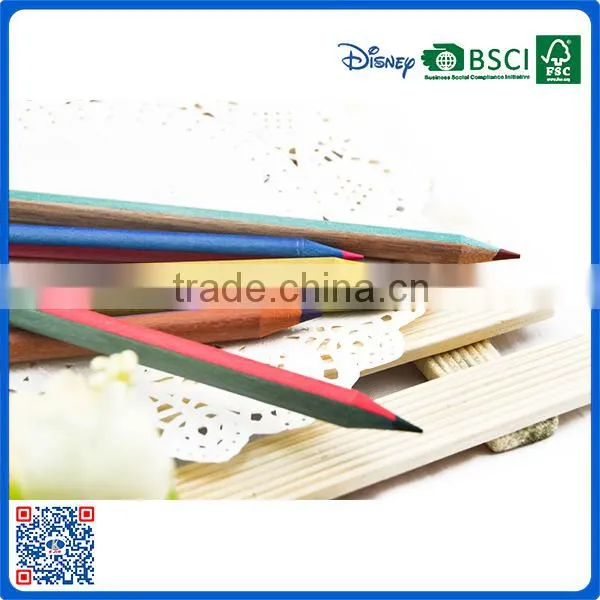 New Style Wholesale Customized School Color Wood 7 Inch Double-end Color Pencil for Gift photo-5