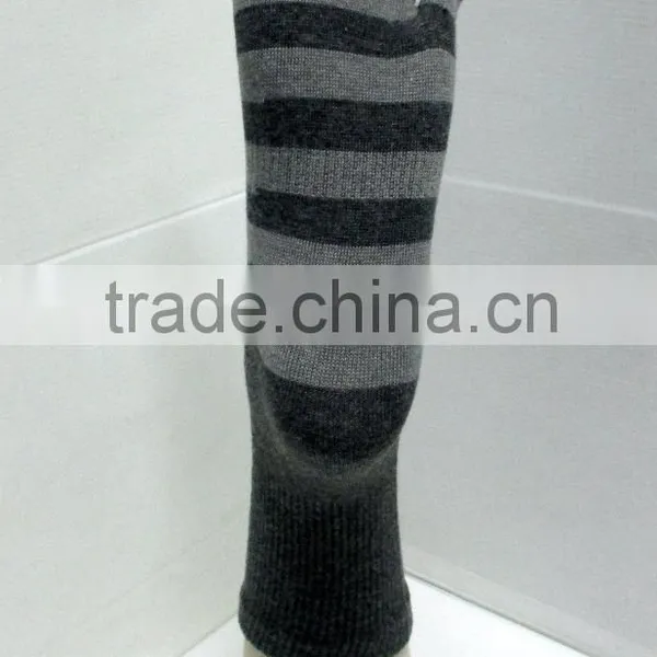 Men Stripe Closed 5 Toe Warm Sock