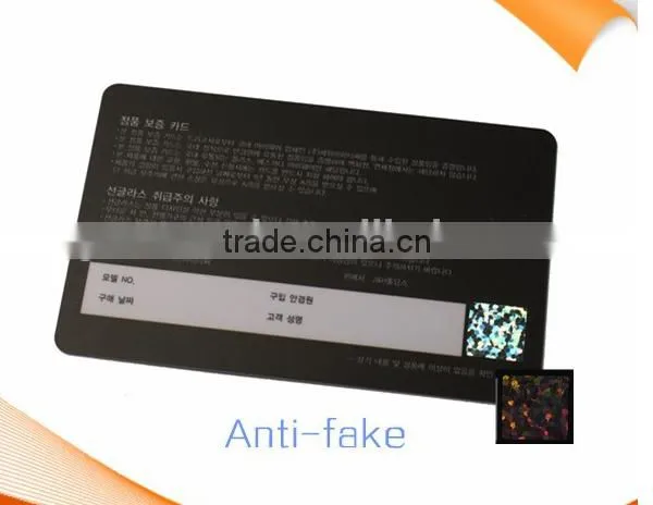 High Quality Anti Fake Label Pvc Business Card With Hologram Plastic Card Supplier's Choice photo-2