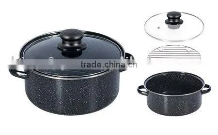 24cm Porcelain Enamel Casserole-enamelware