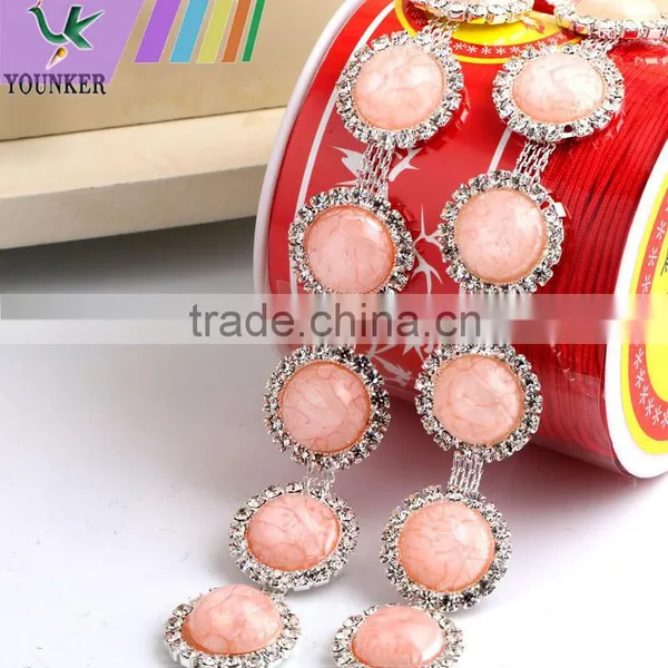 Bling Bling Fashion Latest Fancy Rhinestone Cup Chian For Garments,bags,shoes Decorations YSC17 photo-2