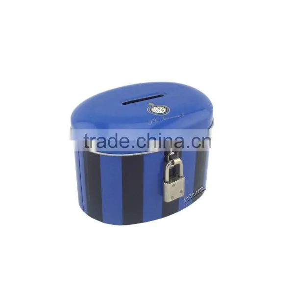 Tin Money Box, Metal Coin Bank, Saving Tin