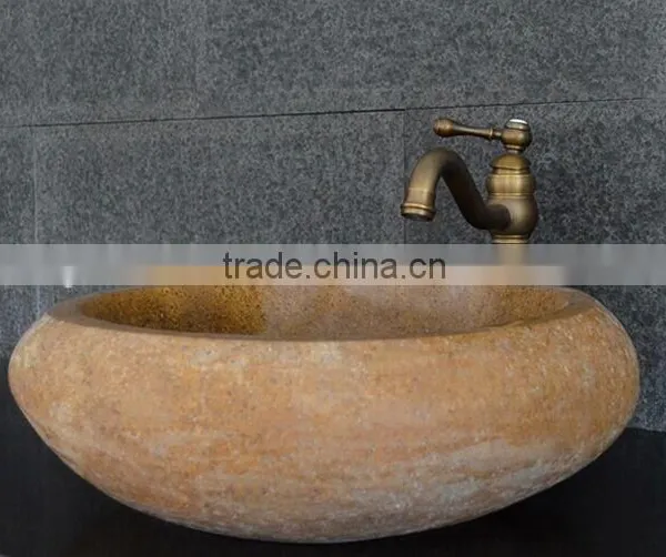 Natural Hotel Bathroom Cobblestone Vanity Tops