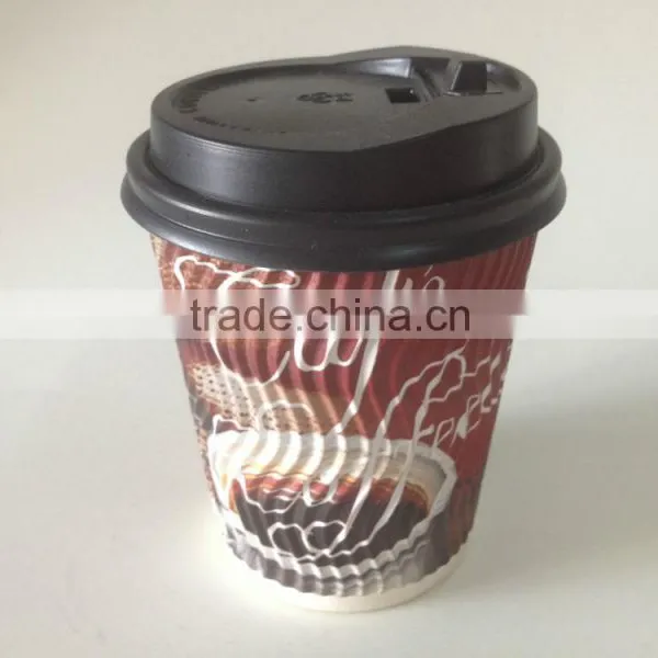 Disposable no Harm Paper Coffee Cup With Lid photo-2