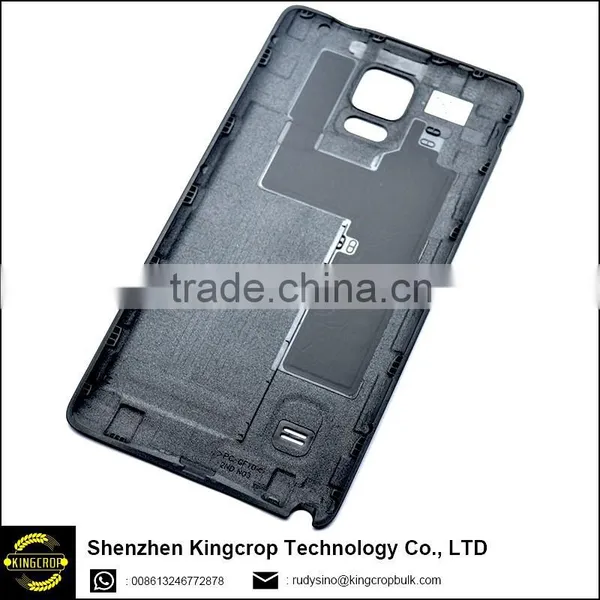 Genuine Original Back Battery Door Housing for Samsung Galaxy Note 4 Rear Cover Replacement Black/White photo-2