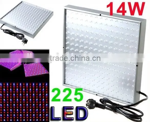 LED Grow Plant Light Square Panel 14W Environment-friendly Indoor 225pcs Blue Red Orange White Plant Grow Light