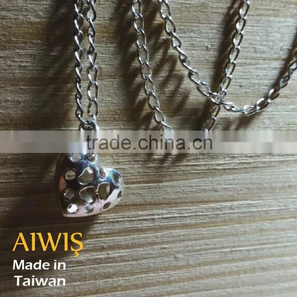 New Creative Design Dotted Heart Silver Necklice Jewelry photo-5