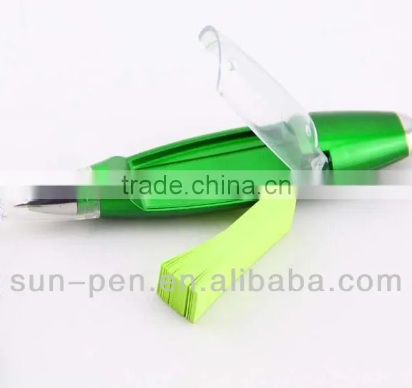 Multi-funtional Pen With LED Light and Sticky Notes photo-2