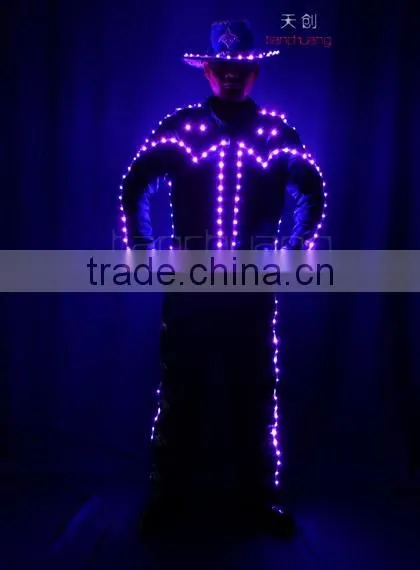 LED Light Street Dance Costume, Wireless DMX512 Flash Dance Costume photo-5