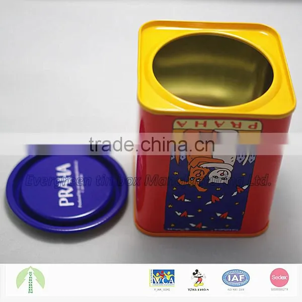 4 Color Offset Printing Gift Tin Boxes for Coin Saving
