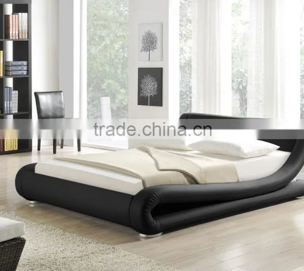 Italian Modern Design Leather Bed at Cheapeast Prices
