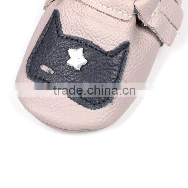 Factory Direct Wholesale Toddler Infant Leather Shoes Baby Girl Tassel Moccasin Shoes photo-4