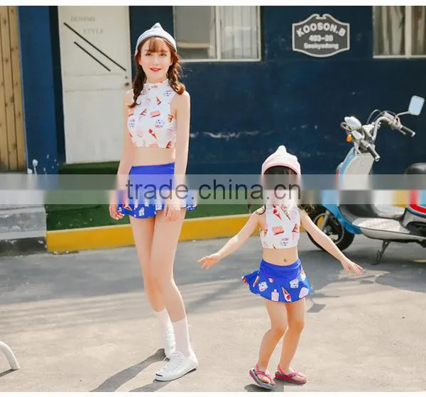 Summer Lycra Swimwear Snorkeling Jumpsuits Swim-shirt Parent-Child Holiday Shirt photo-5