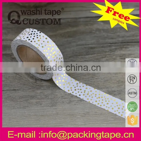 China Wholesale DIY Hot Sale Gold Stamping Paper Tape for Cards Decoration photo-5