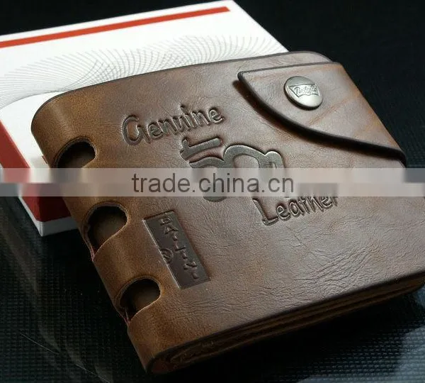 Cool Pocket Purse Credit Card Holder Mens Genuine Bifold Leather Wallet photo-2