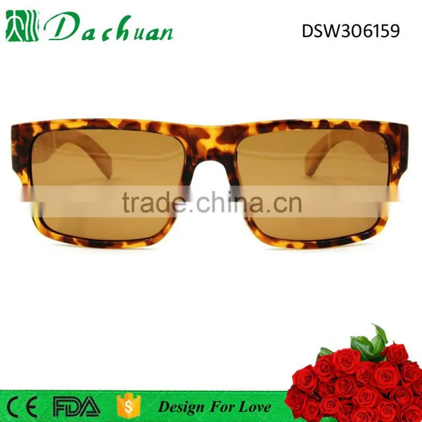Big Shape Man Style Cheap Bamboo Sunglasses Cat.3 TAC Polarized Lens UV400 photo-2