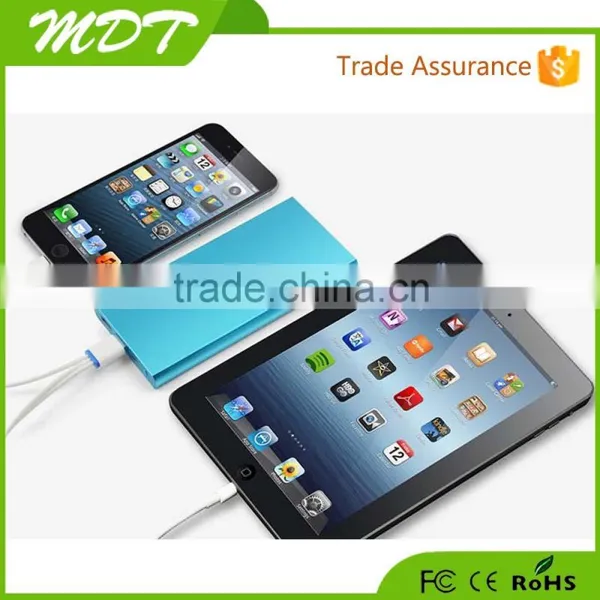 New Powerbanks Large Capacity 20000mah Portable Metal Power Bank for Ipad Iphone Mobilephone
