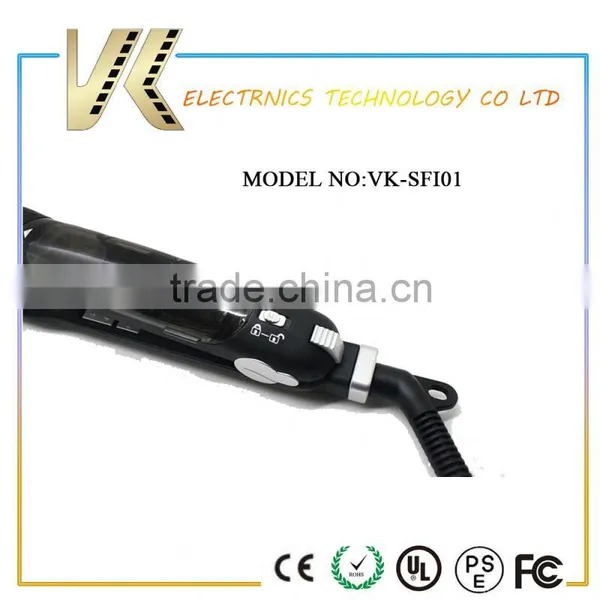 With Argen Oil Electric Straightening Brush Professional Steam Styler Hair Straightener photo-3