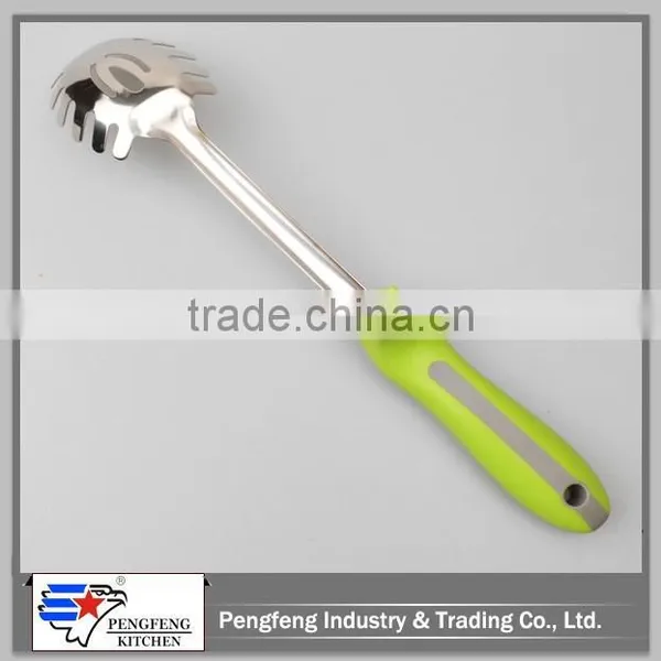 Stainless Steel Slotted Scoop With PP Handle photo-3