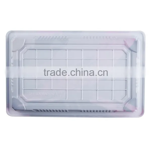 SM1-1107FB Red Gold Plastic Sushi Container,food Delivery Boxes photo-6