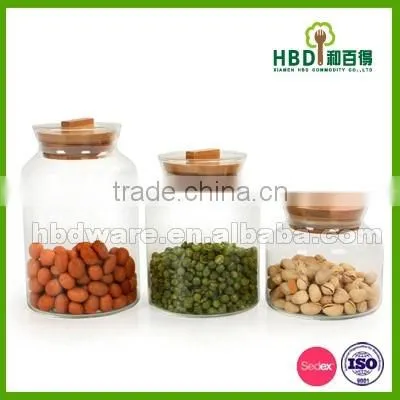 Glass Storage Containers Set With Bamboo Lid photo-4