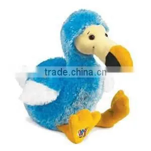 Manufactured Blue Dodo Plush Logo Imprinted Customized Mascot Stuffed Wild Animal Toys
