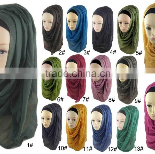 2016 Cotton Hijab Fashion Hijab Shawls Latest Scarf Designs photo-2